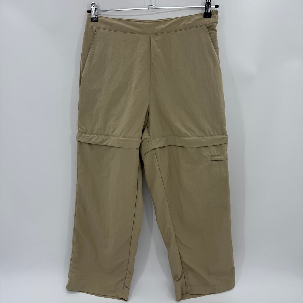 ROYAL ROBBINS Womens Convertible Crop Hiking Pant Size 8 Nylon Shorts Side Zip